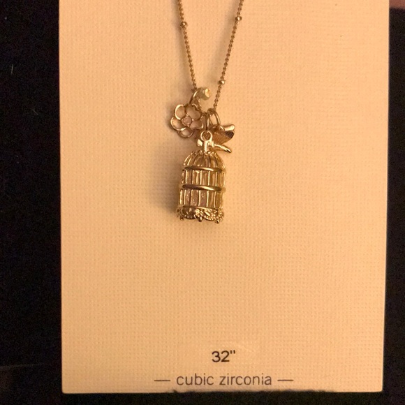 Lc Lauren Conrad bird cage necklace